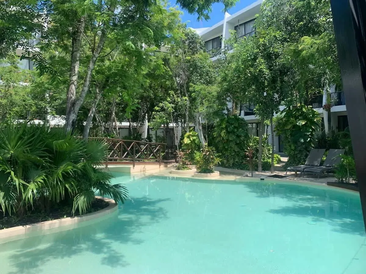 Semesterbostad Tulum Home Office Studio King Bed With Fast Wifi Gym Yoga Laundry Pools And Lift Mexiko